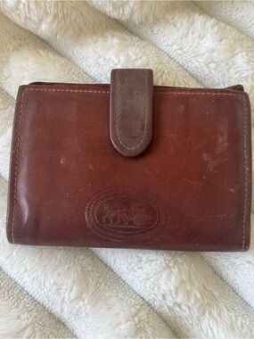Men's Brown Leather Snap Wallet - Classic Bifold Style